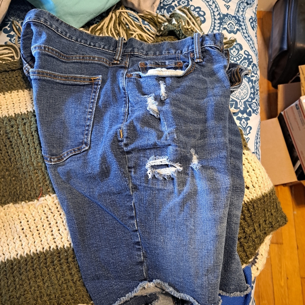 Mens Slim Denim Shorts